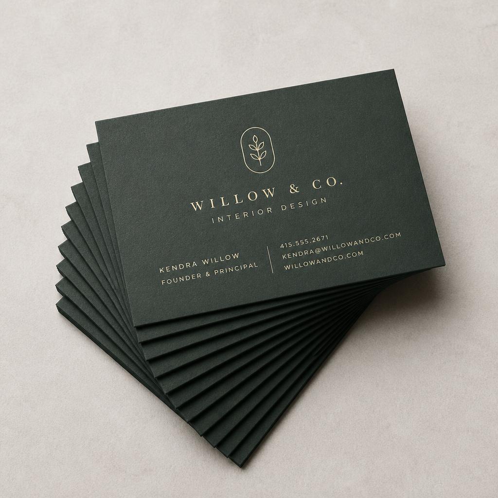 Business Cards printed by Mobile Printer