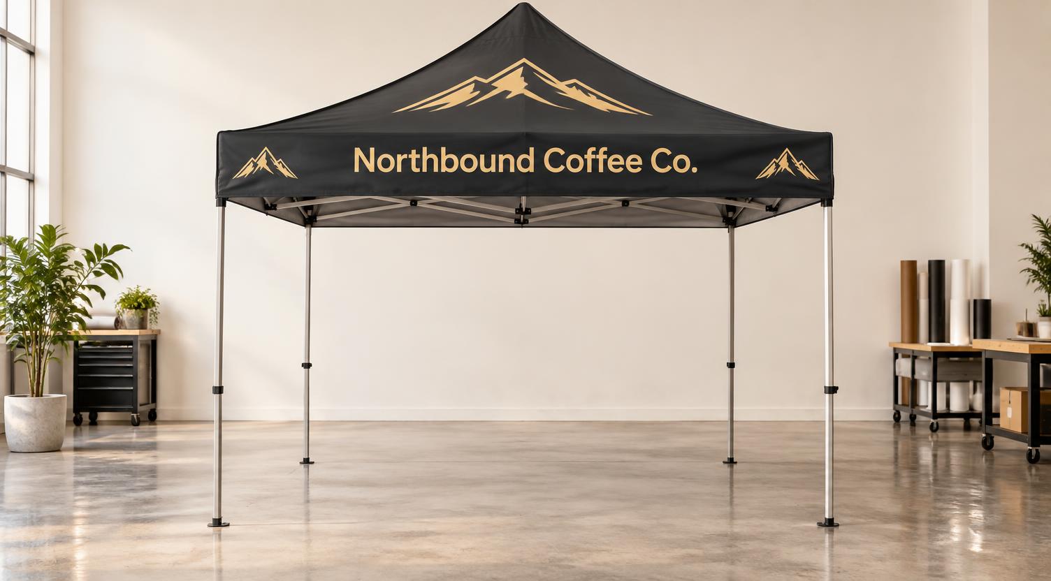 Pop-Up Tents printed by mobileprinter.ca