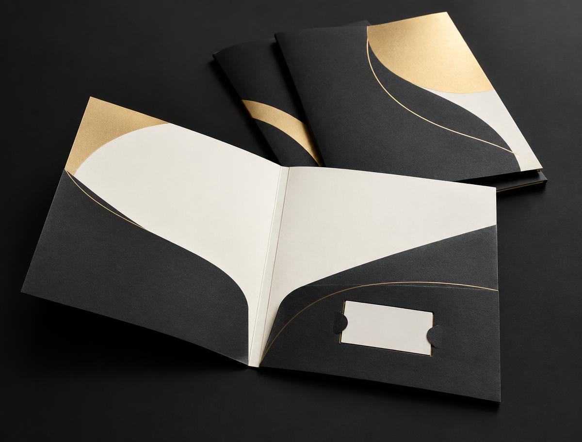 Presentation Folders printed by Mobile Printer